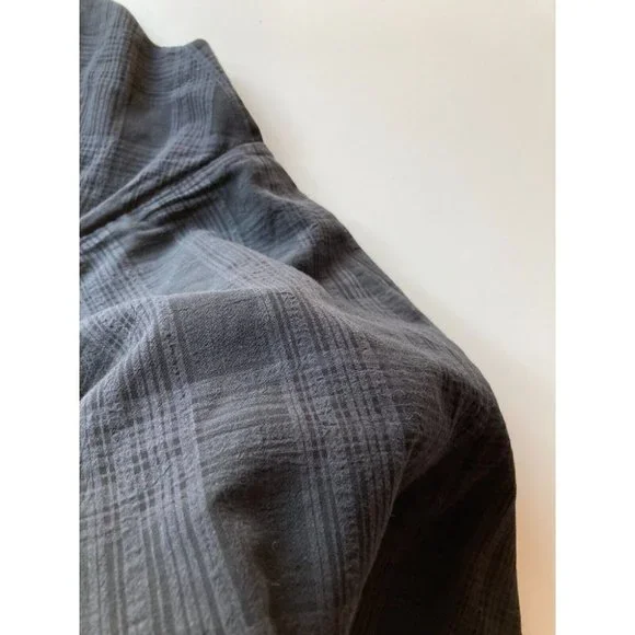 Aritzia WILFRED Pursuit Black Plaid Gauze V-Neck Twist Camisole Tank Top, Size M - Picture 8 of 16